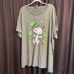 Green Snoopy Women’s T-Shirt